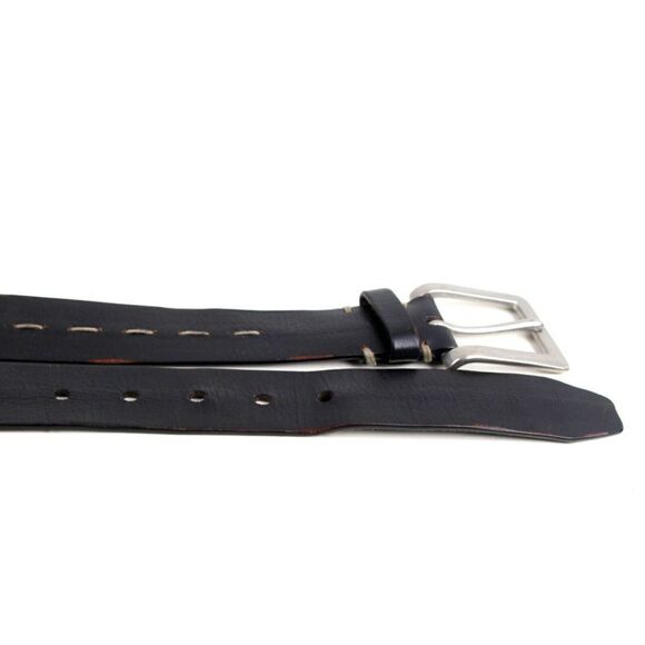 Lucky Brand DARK BROWN GENUINE LEATHER 1.25"Wd DRESS CASUAL WOMEN'S BELT M (T60 - Picture 10 of 11
